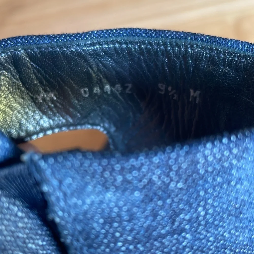 Like‎ New! Stuart Weitzman Espadrille Denim Wedges